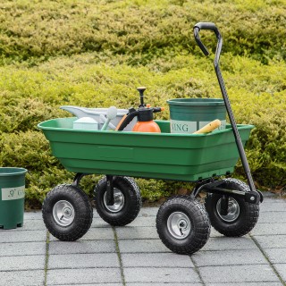 Outsunny Garden Cart με ατσάλινη κατασκευή και ελαστικά, 108x52x100...