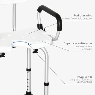 Καρέκλα ντους HOMCOM για ηλικιωμένους, ανάπηρους και έγκυες γυναίκε... Καρέκλα ντους HOMCOM για ηλικιωμένους, ανάπηρους και έγκυες γυναίκε...