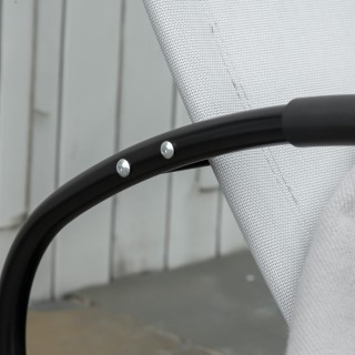 Outsunny Zero Gravity Garden Lounger, κουνιστή πολυθρόνα με μαξιλάρ...