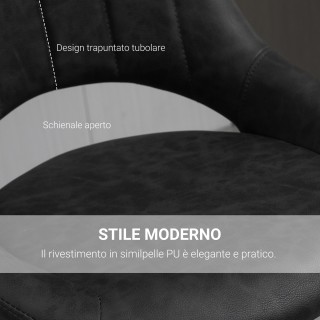 HOMCOM Σετ 2 σκαμπό μπαρ με ρυθμιζόμενο ύψος και υποπόδιο, από συνθ... HOMCOM Σετ 2 σκαμπό μπαρ με ρυθμιζόμενο ύψος και υποπόδιο, από συνθ...