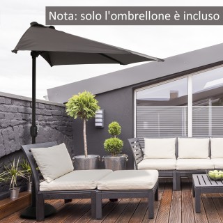 Outsunny Outsunny Outdoor Outdoor Ombrella σε αδιάβροχο Anti UV Pol... Outsunny Outsunny Outdoor Outdoor Ombrella σε αδιάβροχο Anti UV Pol...