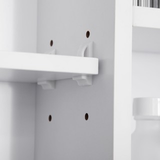 kleankin Καθρέφτης Μπάνιου με Ράφια και Ντουλάπα με Πόρτα Καθρέφτη,...