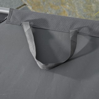 Outsunny πτυσσόμενη ξαπλώστρα κήπου σε μεταλλικό και ύφασμα Oxford,...