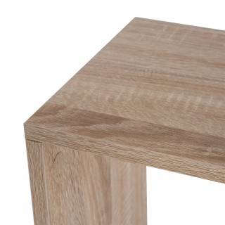 Homcom Μοντέρνα Βιβλιοθήκη τοίχου με 3 ράφια φυσικό ξύλο και λευκό,...