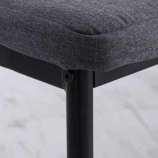 Σετ Μεταλλικές Καρέκλες με Υφασμάτινη Επένδυση 41 x 50 x 97 cm 4 τμ... Σετ Μεταλλικές Καρέκλες με Υφασμάτινη Επένδυση 41 x 50 x 97 cm 4 τμ...