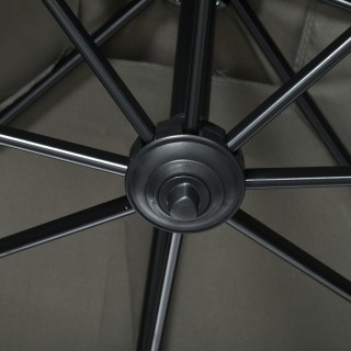 Ομπρέλα κήπου Outsunny με ρυθμιζόμενη γωνία 5 επιπέδων και περιστρο...