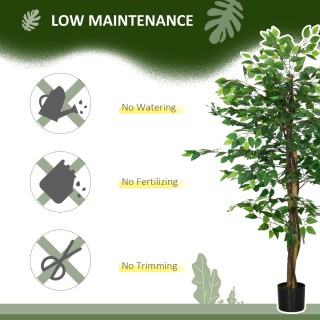 HOMCOM Τεχνητό Φυτό Ficus Ύψος 150 cm για χρήση σε εσωτερικούς και ... HOMCOM Τεχνητό Φυτό Ficus Ύψος 150 cm για χρήση σε εσωτερικούς και ...