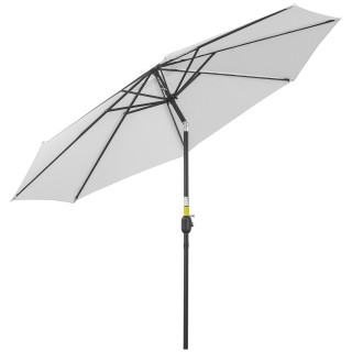 Outsunny Garden Parasol Φ300cm με μανιβέλα και ανακλινόμενη με αποσ...