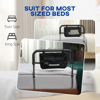 Λαβή κρεβατιού HOMCOM με ρυθμιζόμενο πλάτος και ύψος από ατσάλι με ... Λαβή κρεβατιού HOMCOM με ρυθμιζόμενο πλάτος και ύψος από ατσάλι με ...