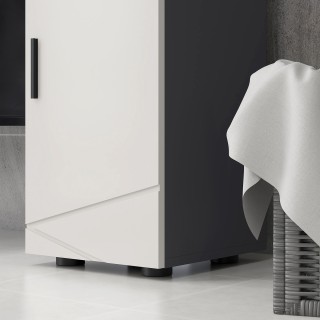 kleankin Ντουλάπι μπάνιου από μοριοσανίδα με συρτάρι και ρυθμιζόμεν... kleankin Ντουλάπι μπάνιου από μοριοσανίδα με συρτάρι και ρυθμιζόμεν...