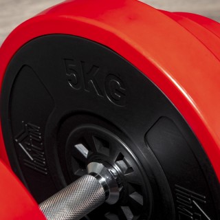 Σετ αλτήρες γυμναστικής HOMCOM με βάρη 40 κιλών με επικάλυψη από κα... Σετ αλτήρες γυμναστικής HOMCOM με βάρη 40 κιλών με επικάλυψη από κα...