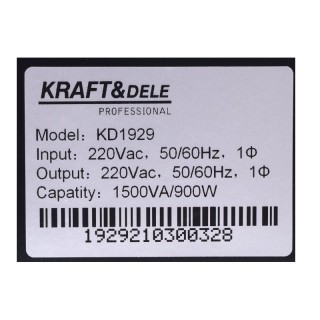 UPS με LCD Οθόνη 1500 VA 900 W Kraft&Dele KD-1929