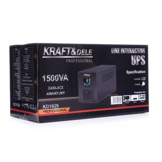 UPS με LCD Οθόνη 1500 VA 900 W Kraft&Dele KD-1929