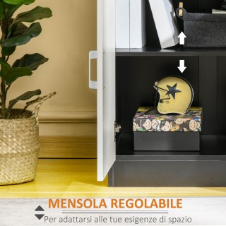 HOMCOM Ντουλάπι με Συρτάρι και Ρυθμιζόμενο Ράφι για Κουζίνα, Σαλόνι...