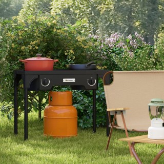 Outsunny 2 Καυστήρας 150.000 BTU Μεταλλική Σόμπα υγραερίου Camping ... Outsunny 2 Καυστήρας 150.000 BTU Μεταλλική Σόμπα υγραερίου Camping ...