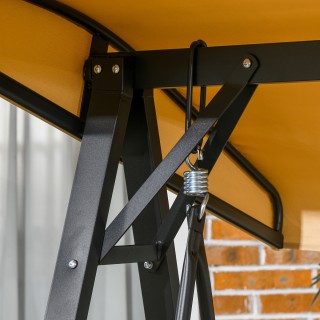 Outsunny 2θέσια κούνια από ατσάλι και ύφασμα Teslin με ρυθμιζόμενο ... Outsunny 2θέσια κούνια από ατσάλι και ύφασμα Teslin με ρυθμιζόμενο ...