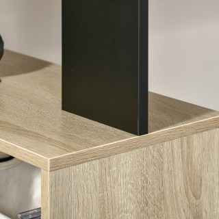 HOMCOM Γραφείο με Βιβλιοθήκη, σε Πολύχρωμο Ξύλο, 120x60x148cm 836-413 HOMCOM Γραφείο με Βιβλιοθήκη, σε Πολύχρωμο Ξύλο, 120x60x148cm 836-413