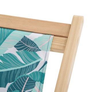 Outsunny Σετ 2 πτυσσόμενες ξύλινες ξαπλώστρες κήπου με ανακλινόμενη...