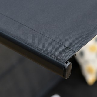 Outsunny Garden Swing Terrace 3 θέσεων με ρυθμιζόμενο κουβούκλιο, μ...