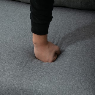 HOMCOM 3 Θέσιος Καναπές-Κρεβάτι και Peninsula με Μονάδα Αποθήκευσης...