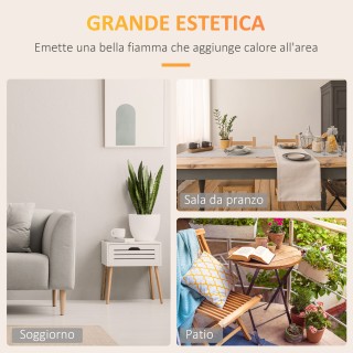 Τζάκι HOMCOM βιοαιθανόλης από μέταλλο και γυαλί, 3 ώρες καύσης με δ... Τζάκι HOMCOM βιοαιθανόλης από μέταλλο και γυαλί, 3 ώρες καύσης με δ...