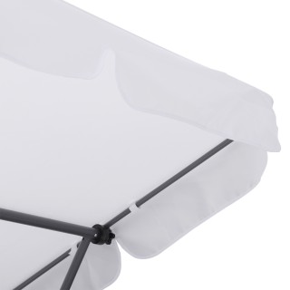 Outsunny Ξαπλώστρα διπλής ξαπλώστρας με ρυθμιζόμενη οροφή, κρέμα 84...