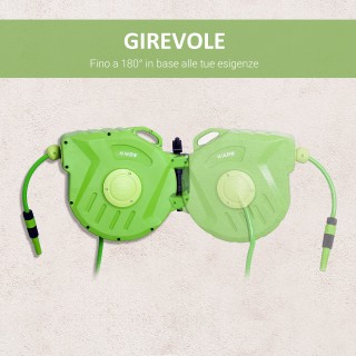 Φορητό καρούλι τοίχου DURHAND με αυτόματη περιέλιξη 15 μέτρων 845-182