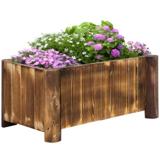 Outsunny Rectangular Planter Box για φυτά σε ξύλο ελάτης, 70x35x30c... Outsunny Rectangular Planter Box για φυτά σε ξύλο ελάτης, 70x35x30c...