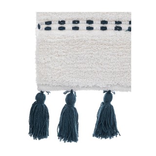 Βαμβακερό Χαλάκι Μπάνιου με Pompom 75 x 50 x 1 cm Χρώματος Πετρόλ 5... Βαμβακερό Χαλάκι Μπάνιου με Pompom 75 x 50 x 1 cm Χρώματος Πετρόλ 5...