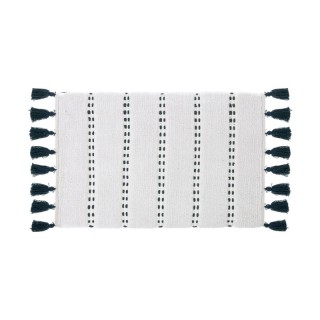 Βαμβακερό Χαλάκι Μπάνιου με Pompom 75 x 50 x 1 cm Χρώματος Πετρόλ 5... Βαμβακερό Χαλάκι Μπάνιου με Pompom 75 x 50 x 1 cm Χρώματος Πετρόλ 5...