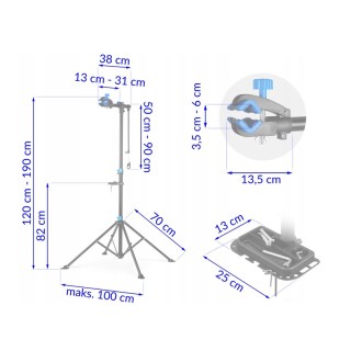 Βάση Επισκευής Ποδηλάτου με Δίσκο Εργαλείων MB3 Humberg 4722 Βάση Επισκευής Ποδηλάτου με Δίσκο Εργαλείων MB3 Humberg 4722