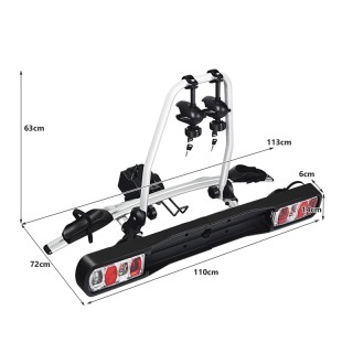 Βάση Κοτσαδόρου Αυτοκινήτου 2 Ποδηλάτων με Πίσω Φώτα Ασφαλείας 113 ... Βάση Κοτσαδόρου Αυτοκινήτου 2 Ποδηλάτων με Πίσω Φώτα Ασφαλείας 113 ...