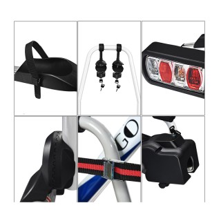 Βάση Κοτσαδόρου Αυτοκινήτου 2 Ποδηλάτων με Πίσω Φώτα Ασφαλείας 113 ...