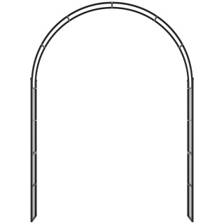 Outsunny Garden Arch για αναρριχητικά φυτά και διακοσμήσεις, μαύρο ... Outsunny Garden Arch για αναρριχητικά φυτά και διακοσμήσεις, μαύρο ...