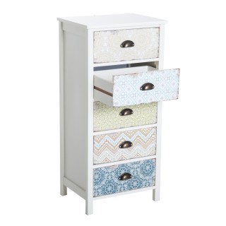 Συρταριέρα Homcom Vintage με 5 Συρτάρια Fantasy, 46x34x97,5 εκ. 831... Συρταριέρα Homcom Vintage με 5 Συρτάρια Fantasy, 46x34x97,5 εκ. 831...