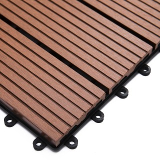 Outsunny Garden Tiles Interlocking Σετ 11 πλακάκια πλακοστρώσεων κή...