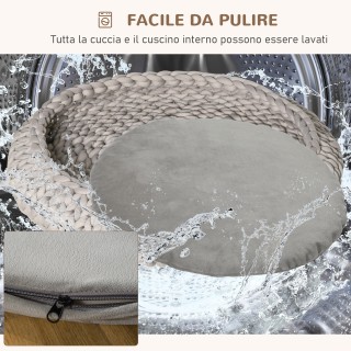 PawHut Στρογγυλό ρείθρο για σκύλους και γάτες με ανασηκωμένες άκρες...