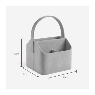 Βελούδινη Βάση Οργάνωσης Καλλυντικών 5 Θέσεων Χρώματος Γκρι Beautif...