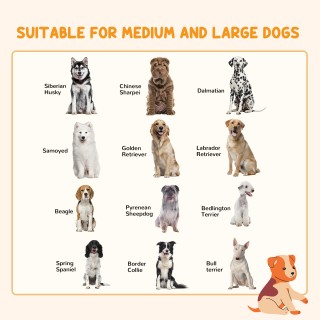 PawHut Πτυσσόμενη Πύλη σκύλων 6 πάνελ για σκύλους μεσαίου μεγέθους,...