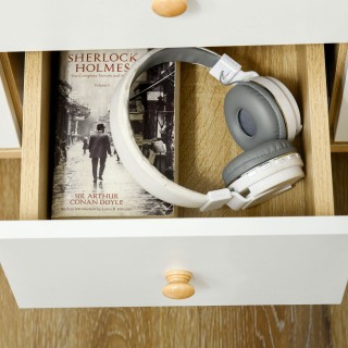 HOMCOM Μοντέρνος Μπουφές Νιοπιάνι και ξύλο πεύκου με 3 συρτάρια και... HOMCOM Μοντέρνος Μπουφές Νιοπιάνι και ξύλο πεύκου με 3 συρτάρια και...