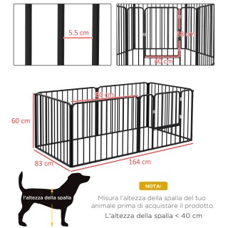 PawHut Dog Fence με 6 αρθρωτά πάνελ εσωτερικού και εξωτερικού χώρου... PawHut Dog Fence με 6 αρθρωτά πάνελ εσωτερικού και εξωτερικού χώρου...
