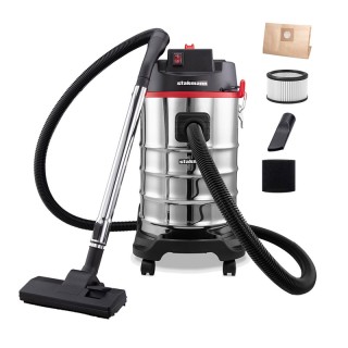 Βιομηχανική Ηλεκτρική Σκούπα Υγρών και Στερεών 30 Lt 1400 W Bakaji ...