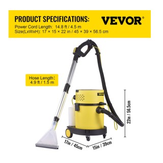 Βιομηχανική Ηλεκτρική Σκούπα Υγρών και Στερεών 4 σε 1 20 Lt 1200 W ... Βιομηχανική Ηλεκτρική Σκούπα Υγρών και Στερεών 4 σε 1 20 Lt 1200 W ...