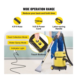 Βιομηχανική Ηλεκτρική Σκούπα Υγρών και Στερεών 4 σε 1 20 Lt 1200 W ... Βιομηχανική Ηλεκτρική Σκούπα Υγρών και Στερεών 4 σε 1 20 Lt 1200 W ...