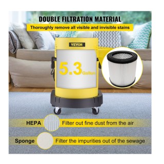 Βιομηχανική Ηλεκτρική Σκούπα Υγρών και Στερεών 4 σε 1 20 Lt 1200 W ... Βιομηχανική Ηλεκτρική Σκούπα Υγρών και Στερεών 4 σε 1 20 Lt 1200 W ...