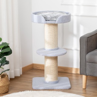 PawHut Cat Scratching Post με κρεβάτι, βελούδινο κάλυμμα και στύλο ... PawHut Cat Scratching Post με κρεβάτι, βελούδινο κάλυμμα και στύλο ...