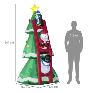 Φουσκωτό Χριστουγεννιάτικο Δέντρο Outsunny με Άγιο Βασίλη και φωτάκ... Φουσκωτό Χριστουγεννιάτικο Δέντρο Outsunny με Άγιο Βασίλη και φωτάκ...