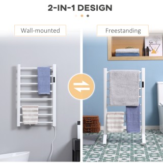 HOMCOM 8 Bar Ηλεκτρικός θερμαντήρας πετσετών με χρονοδιακόπτη και έ... HOMCOM 8 Bar Ηλεκτρικός θερμαντήρας πετσετών με χρονοδιακόπτη και έ...