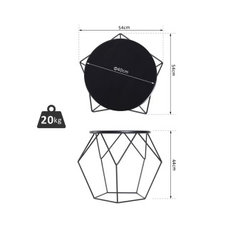 Βοηθητικό Μεταλλικό Τραπεζάκι 44 x 54 x 54 cm HOMCOM 833-564 Βοηθητικό Μεταλλικό Τραπεζάκι 44 x 54 x 54 cm HOMCOM 833-564