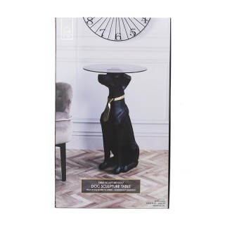 Βοηθητικό Στρογγυλό Τραπεζάκι Σκύλος 15 x 66 cm Home Deco Factory H...